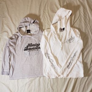 5/25 Vintage Harley Davidson Motorcycle Sweatshirts Hooded Rhinestone St. Louis